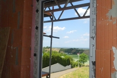Schüco Fenster in Farbe weiß mit Aluprof Rollladen