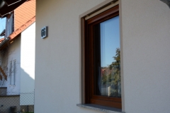Schüco Fenster mit Holzdekore
