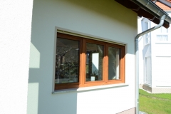 3-flügeliges Schüco Fenster mit Holzdekore